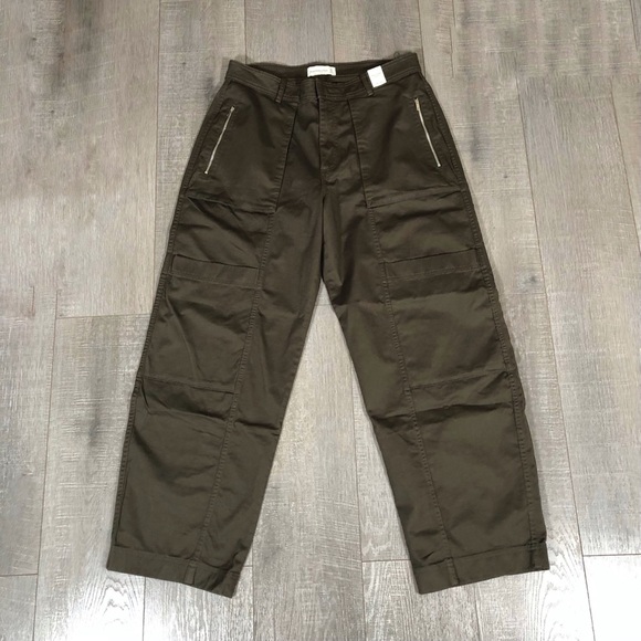 Abercrombie & Fitch Womens Zippered Pockets Cargo Pants Size 31/12 - Picture 1 of 9